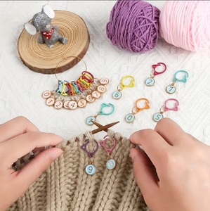 Marcadores <span class=keywords><strong>de</strong></span> Punto Metálicos Multicolores Simples, Disponibles en Stock, para Tejer, <span class=keywords><strong>Crochet</strong></span>, Costura, Contador <span class=keywords><strong>de</strong></span> Puntos, Accesorios para Manualidades - Product Image 4