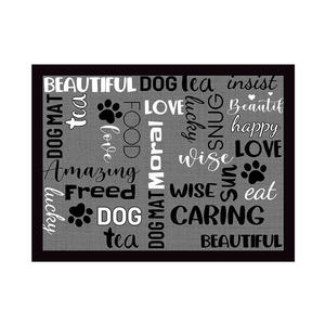 Alfombra Rectangular de Cuero para Mascotas, para Comer y Dormir, 35x50 45x60 50x70, con Patrón de Alfabeto, Lavable a Mano - Product Image 2