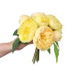 Bouquet de pivoines artificielles Xinyuan, arrangement floral en soie pour la décoration de la maison et des mariages, style Instagram - Product Image 5