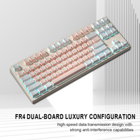 Clavier mécanique de jeu personnalisé avec touches PBT, type-C filaire, RGB, étanche, nouveau déclencheur rapide, 87 touches TKL, magnétique, e-sport