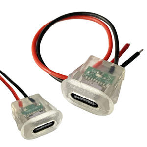 半透明<span class=keywords><strong>USB</strong></span> Type-Cジャック スナップフィットパネルマウント クリア<span class=keywords><strong>USB</strong></span> Type-Cソケット（インジケーター付き） - Product Image 4