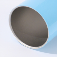 Gobelet isotherme portable en acier inoxydable de 3 oz, coloré, à corps droit, avec paille métallique, pour sublimation