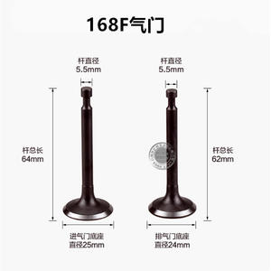 Piezas para Generador de Gasolina y Bomba de Agua 168F 170F 188 190F, Incluyendo Válvulas de Admisión y Escape, Asientos de Válvula y Resortes - Product Image 5