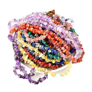 ชิปคริสตัลอเมทิสต์ขนาด5-8มม. ใช้รักษาจากหินควอตซ์กุหลาบแบบทำมือสำหรับงานฝีมือคริสตัลกรวด - Product Image 2