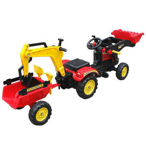 Bambini bambini <span class=keywords><strong>trattore</strong></span> <span class=keywords><strong>a</strong></span> <span class=keywords><strong>pedali</strong></span> corsa su auto <span class=keywords><strong>giocattolo</strong></span> escavatore <span class=keywords><strong>trattore</strong></span> con secchio scavatrice rimovibile - Product Image 2