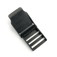 Boucle à came en alliage de zinc noir à serrage rapide et dentelée pour ceinture de plongée, sangle de transport extérieure et fixation de sangle de cargaison