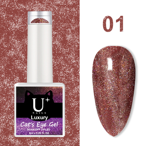 Mẫu Miễn phí làm cho logo của bạn nam châm kim cương Cat Eye Nail Art Magnetic UV Gel Nail đối với LED Cat Eye Gel Polish Hema TPO miễn phí - Product Image 6