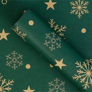 Papel de Regalo con Diseño de Ramo de Manzanas, Papel para Envolver Regalos de Navidad - Product Image 4