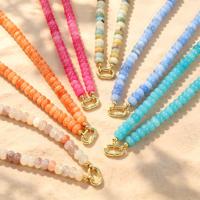 Collier délicat bohème en pierres mélangées, fait main, bijoux colorés en pierres précieuses pour femme, cadeau de vacances ou d'anniversaire