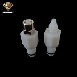 1/4" Socket Shut off Male Insert <b>Quick</b> Disconnect Coupling to 6mmID 9mmOD Hose Open Flow <b>Quick</b> Coupling Plastic Pipe Fittings - Product Image 3