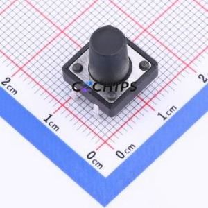 TSF001B12026A Tactile Switch DIP-4P,12x12mm Switch Round Button 2.6N Through Hole 12mm - Product Image 1