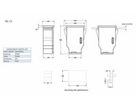 Verrou de tiroir sphérique en plastique DL-11, à ouverture et fermeture par poussée, fixation par vis, accessoires pour VR, état neuf, vente en gros usine