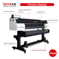 Imprimante grand format Locor nouvelle conception populaire 1,8 m 6 pieds à tête simple ou double Xp600 DX5 I3200 pour l'impression de bâches flexibles