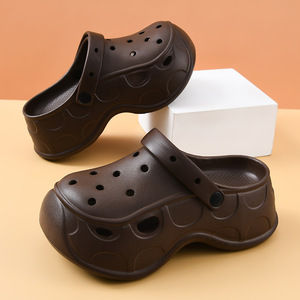 Women's <b>Clogs</b> EVA Thick Sole Breathable Non Slip Outdoor Beach Slippers Size 36 37 38 39 40 41 Off White Brown - Product Image 2
