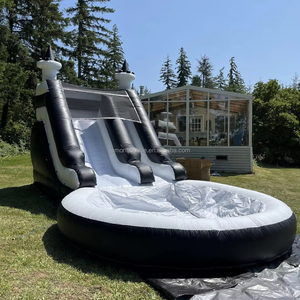 Casa de Brinco Inflable Negra de Grado Comercial para Niños y Adultos, Portátil, para Uso en Exteriores y Patios Traseros, <span class=keywords><strong>Inversión</strong></span> Comercial - Product Image 2