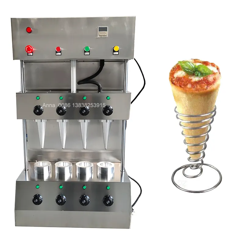 Máquina de cone de pizza barata máquina de cone de pizza com forno aquecedor de cone de pizza vitrine