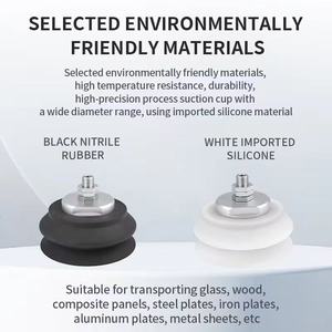 Wenjin ZPT SMC pnömatik aksesuarları ağır yük taşıma çift katmanlı kauçuk endüstriyel silikon vakum vantuz enayi ped - Product Image 5