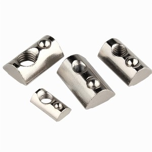 Écrous à rainure en T en acier inoxydable d'usine professionnelle rouleau dans le curseur en aluminium M8 t écrou à fente de marteau 6 profils <span class=keywords><strong>Inox</strong></span> avec boule à ressort - Product Image 1