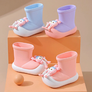 DERAN OEM impermeable y antideslizante 2025 nuevas lindas Botas <span class=keywords><strong>de</strong></span> lluvia <span class=keywords><strong>para</strong></span> niños niñas bebés y niños pequeños en jardines <span class=keywords><strong>de</strong></span> infantes - Product Image 5