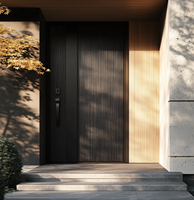 Porte coupe-feu en bois de 20 à 90 minutes de résistance au feu, design Shaker moderne, porte d'entrée d'hôtel personnalisée