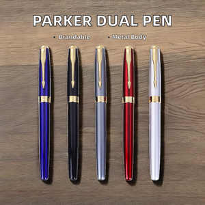 Parker Logo Personalización Pluma estilográfica de metal dual 0,5mm Ancho de escritura Regalo para estudiantes y adultos en Finanzas - Product Image 2