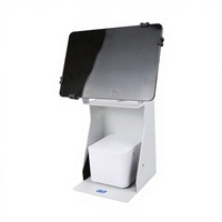 Support de tablette POS avec espace pour imprimante, support rotatif en métal pour iPad de 7,9 à 12,9 pouces pour comptoir de caisse de vente au détail POS-506