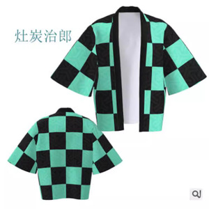 Cardigan Kimono Demon Slayer en coton pour adulte, costume de cosplay, tenue quotidienne - Product Image 3