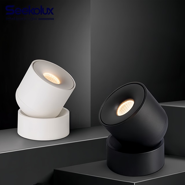 Commercial Modern Surface Mounted Rotation Downlight Office Hotel Project COB Ceiling Downlight LED for Home Hotel Kitchen Shops