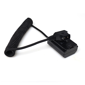 D-tap to NP-FZ100 <strong>Dummy</strong> Battery Coiled Nylon Power Cable 3A Fast Charging <strong>for</strong> A7/A7R Series Mirrorless Cameras <strong>Computer</strong> LED - Product Image 5