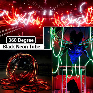 <span class=keywords><strong>Pixel</strong></span> RGBW 24v Negro 360 °   Tira de <span class=keywords><strong>LED</strong></span> de Neón Flexible de Silicona DMX512 con Efecto de Flujo para Festivales, Bares, Juegos y Proyectos DIY - Product Image 4