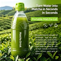 Tapas para Botellas de Matcha OEM, Tapas para Botellas de Agua con Polvo de Matcha, Cápsulas de Matcha, Tapas para Polvo de Matcha 100% Natural de 28 mm