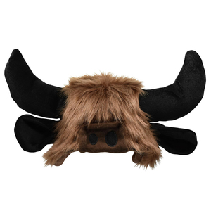 Sombreros de animales de felpa divertidos para adultos personalizados, peludo trampero, Bisonte, búfalos, Búfalo peludo, cuernos de toro negro para eventos deportivos, obsequio - Product Image 2