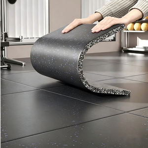 Tapetes de Gimnasio Absorbentes de Impactos, Reductores de Ruido, Antideslizantes, para Entrenamiento en Casa, Levantamiento de Pesas, Yoga, Fitness, Impermeables y Duraderos - Product Image 1