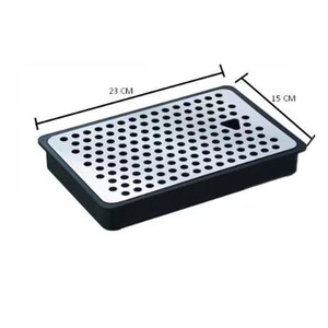 23*15*3.2 cm Mini vassoio di gocciolamento nero di <span class=keywords><strong>plastica</strong></span> inossidabile per il caffè della birra Seltzer - Product Image 2