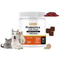 Mélange d'enzymes probiotiques naturelles à mâcher, aliments et suppléments pour animaux de compagnie, vente en gros de friandises pour chiens fournisseurs