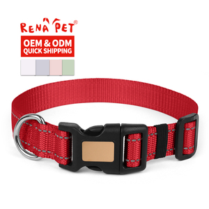 Venta al por mayor de nylon logotipo personalizado Pet ID <span class=keywords><strong>Collar</strong></span> de cuello de perro de lujo - Product Image 2