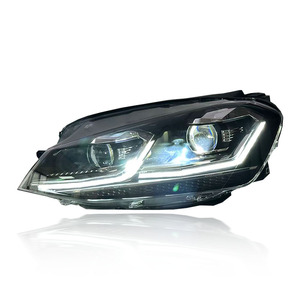ชุดไฟหน้ารถยนต์ SJC สำหรับ Golf 7 MK7 ปี 2013-2017 ไฟหน้า LED DRL เลนส์แบบลำแสงคู่ Bi-Xenon อุปกรณ์เสริมสำหรับ Golf 7 H - Product Image 6