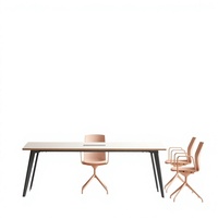 Bureau de direction en bois avec structure métallique robuste de qualité supérieure pour les bureaux d'entreprise et les applications de travail à domicile