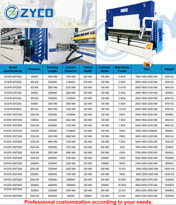 ZYCO 170T/4000 Aluminio Hierro Placa de acero <span class=keywords><strong>Prensa</strong></span> hidráulica Máquina de freno <span class=keywords><strong>Prensa</strong></span> Plegadora - Product Image 2