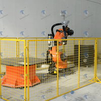 Mesin CNC Milling Robot 7 Axis KUKA KR210 dengan Meja Putar Indexing Heavy Duty