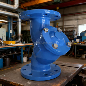 Gl41h của nhãn hiệu thép không gỉ gang <span class=keywords><strong>Y</strong></span> mặt bích lọc lọc cho nước thải ống Cleaner DN100 - Product Image 5