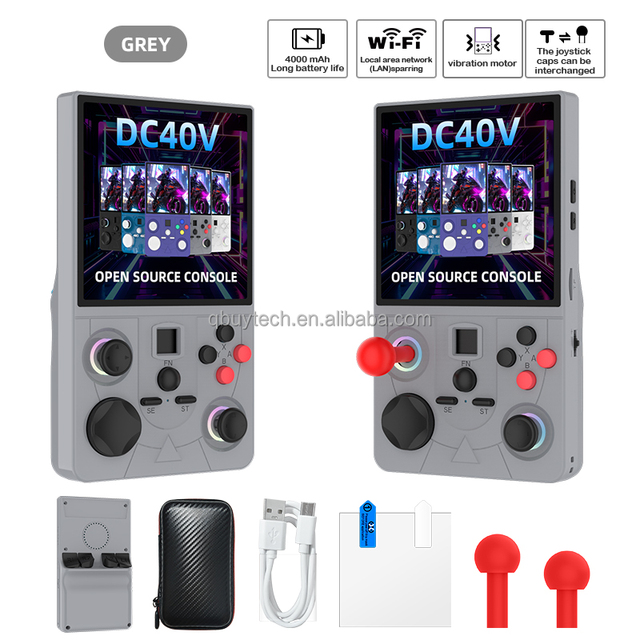 DC40V Handheld Game Console 4 Inch 720X720 Resolutions RK3326 4000mAh Supports WiFi  Linux Open Source System Video Geme Players