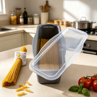 Boîte de rangement hermétique pour pâtes avec couvercle, ustensile de cuisine domestique, récipient de conservation alimentaire, boîte à spaghetti pour la conservation au réfrigérateur
