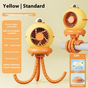 Mini Ventilador USB Inteligente 2025, Diseño Flexible de Pulpo, Nuevo Ventilador Portátil Recargable para Uso en Exteriores, Hogar, Auto, Cochecito de Bebé - Product Image 2
