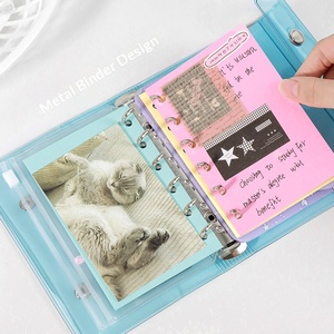 Bestseller – Étui pour agenda A6 A7 M5, style identique, en PVC transparent, pochette rectangulaire à trois volets, double boucle, pour feuilles mobiles - Product Image 4