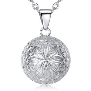Collana con Sfera Armonica Merryshine, Ciondolo Bola Sonora Brillante per Gravidanza, Gioiello d'Amore Materno per Futura Mamma - Product Image 1