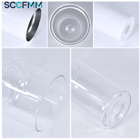 Bouteille d'eau isotherme SCCFMM 2-en-1 à double usage, style séparé, en verre 25oz + acier inoxydable 15oz, maintien thermique 6-12h