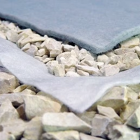 Géotextile amélioré à haute ténacité, géotextile aiguilleté pour la filtration des lacs artificiels