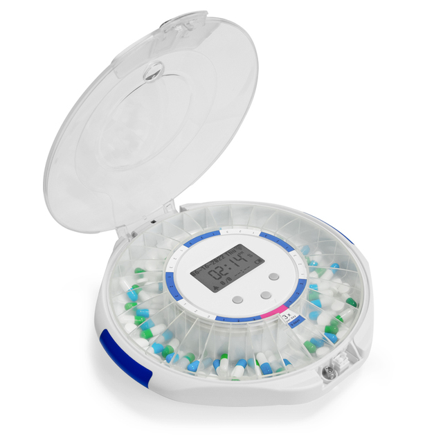 ZOOMCARE M156A Automatic Smart Pill Dispenser ABS Plastic Pill Storage Box Intelligent Old-age Service Kit Pill case