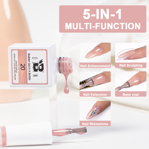 BOZLIN Nueva Fórmula 5 en <span class=keywords><strong>1</strong></span> Gel Constructor de Uñas con Función de Extensión, Gel Líquido UV LED para Salón de Uñas y Uso Doméstico, Marca Privada OEM - Product Image 3